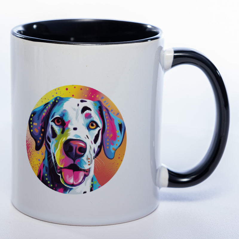 Mug Art Tasse mit Dalmatiner Motiv & wahlweise mit NAME - Kaffeetasse StickyWorld Exclusive