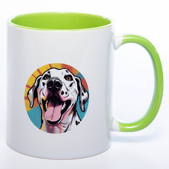 Mug Art Tasse mit Dalmatiner Motiv 2 & wahlweise mit NAME - Kaffeetasse StickyWorld Exclusive