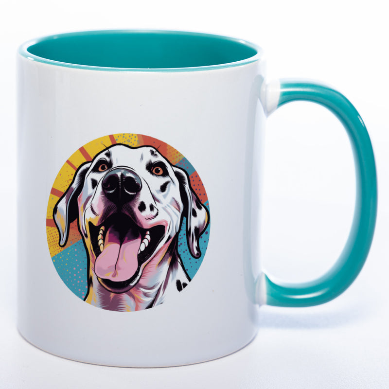 Mug Art Tasse mit Dalmatiner Motiv 2 & wahlweise mit NAME - Kaffeetasse StickyWorld Exclusive