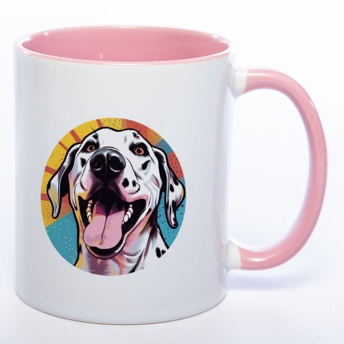 Mug Art Tasse mit Dalmatiner Motiv 2 & wahlweise mit NAME - Kaffeetasse StickyWorld Exclusive