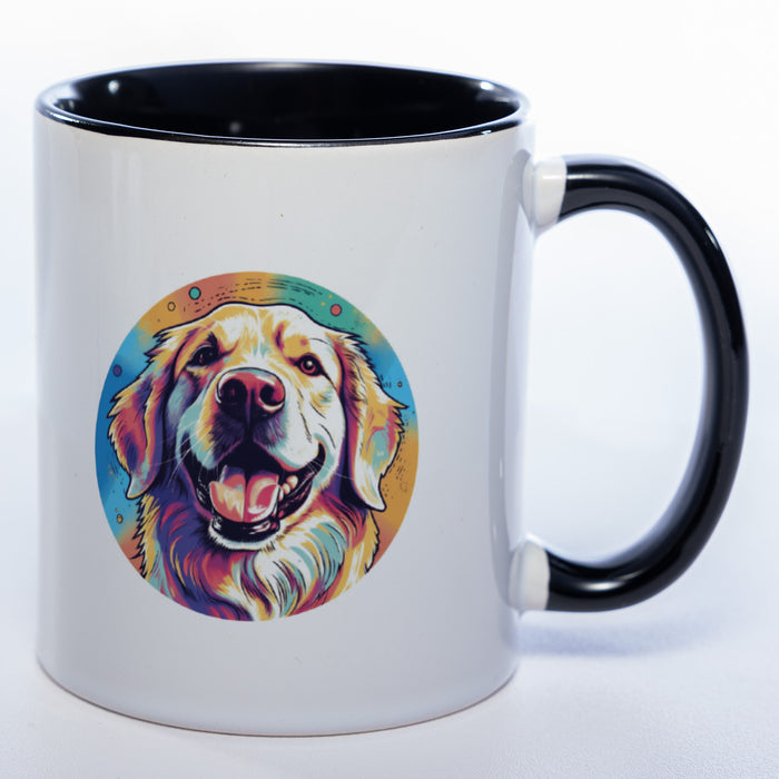 Mug Art Tasse mit Golden Retriever Motiv & wahlweise mit NAME - Kaffeetasse StickyWorld Exclusive