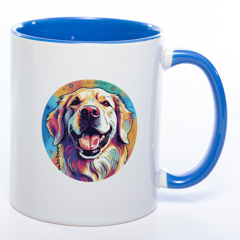 Mug Art Tasse mit Golden Retriever Motiv & wahlweise mit NAME - Kaffeetasse StickyWorld Exclusive